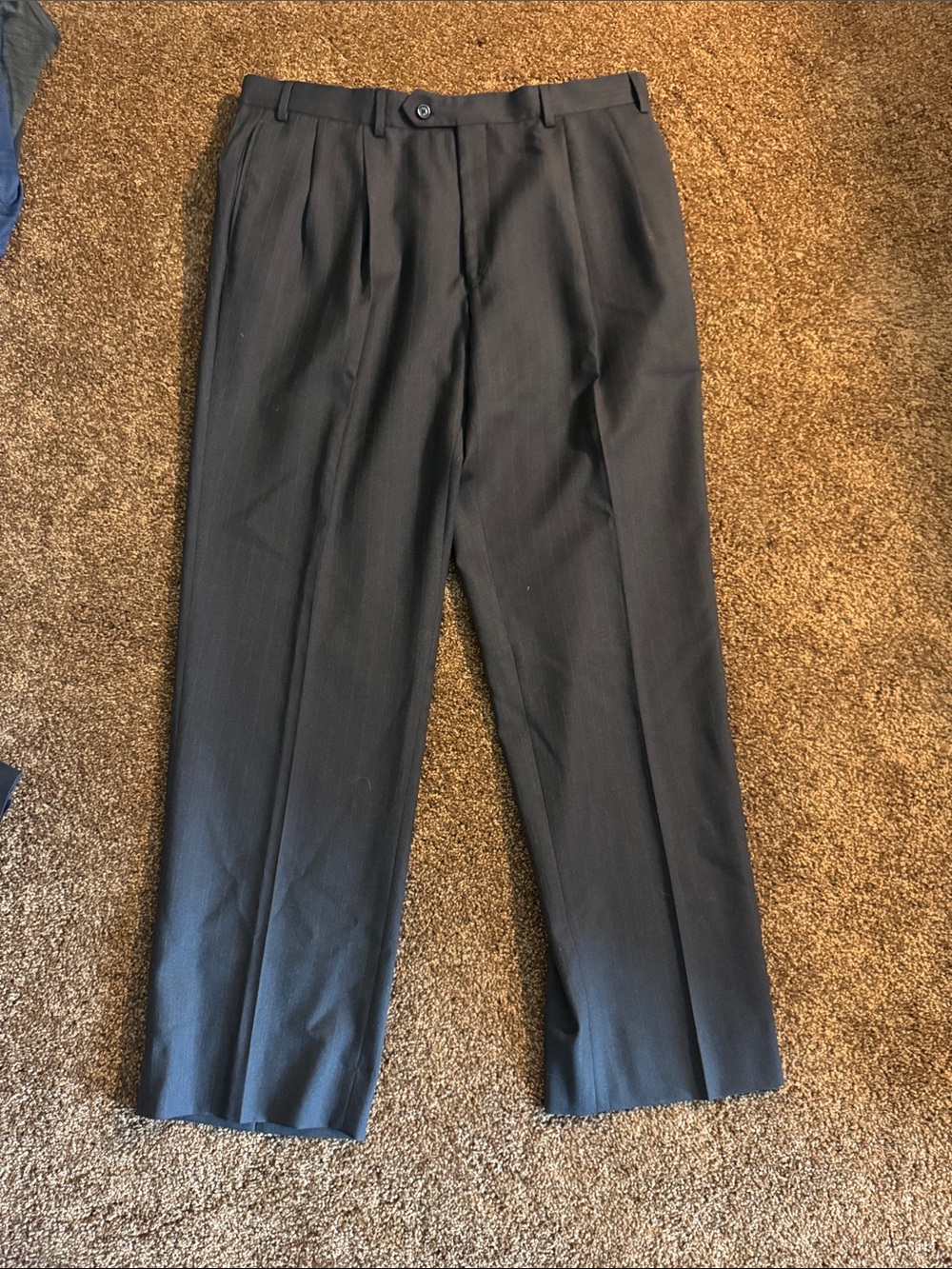 Classic Mens Dress Pants in Dark Charcoal